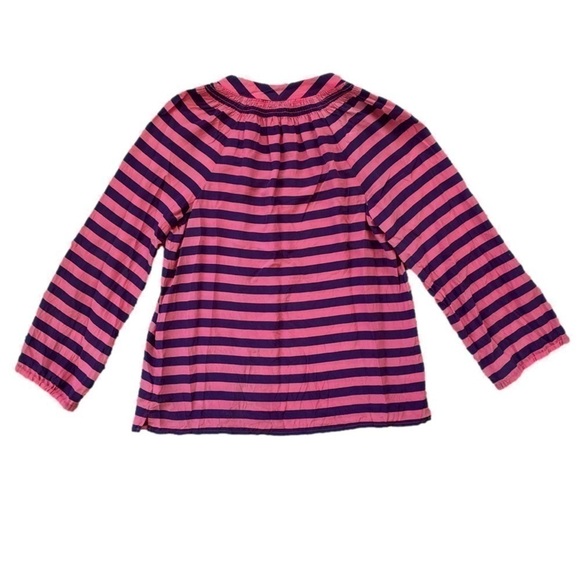 Lilly Pulitzer Pink/Navy Striped Elsa Silk Blouse, M - Picture 10 of 13